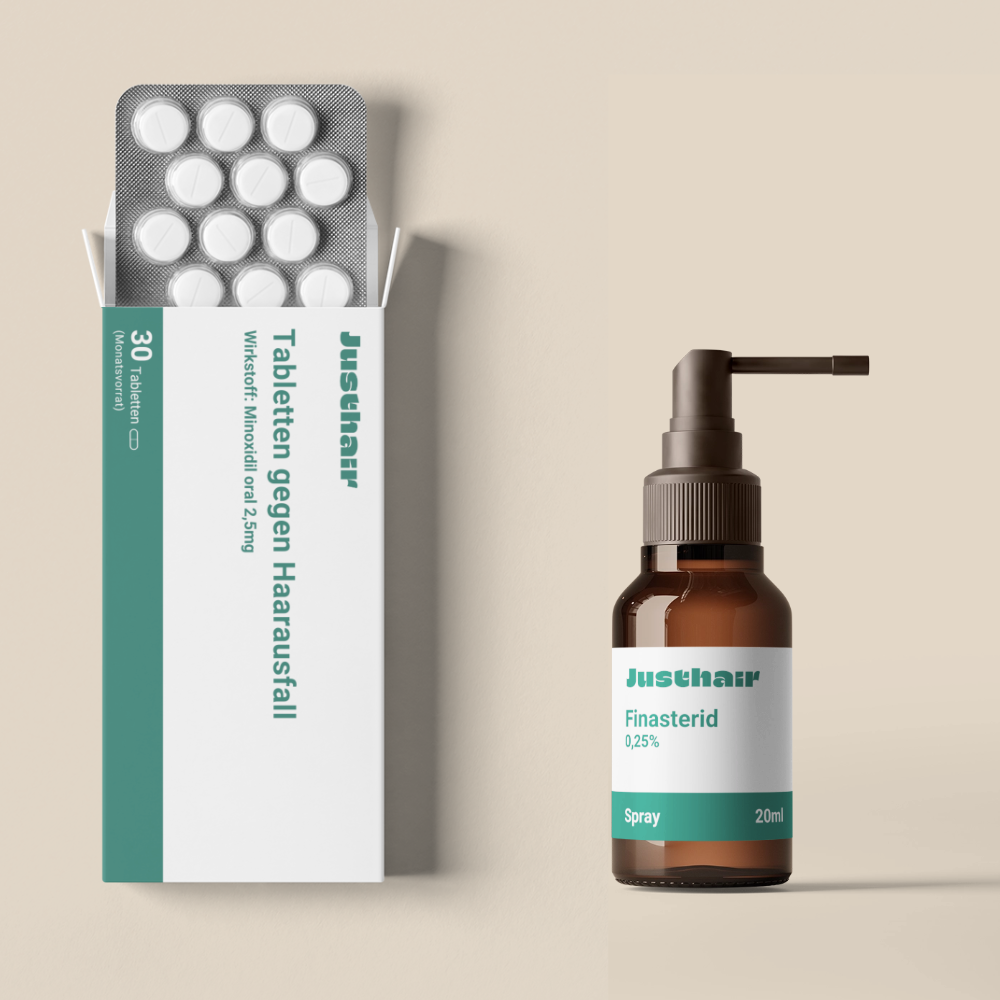 Bundle: Minoxidil Tabletten 2,5mg + Finasterid Haarlösung 0,25%