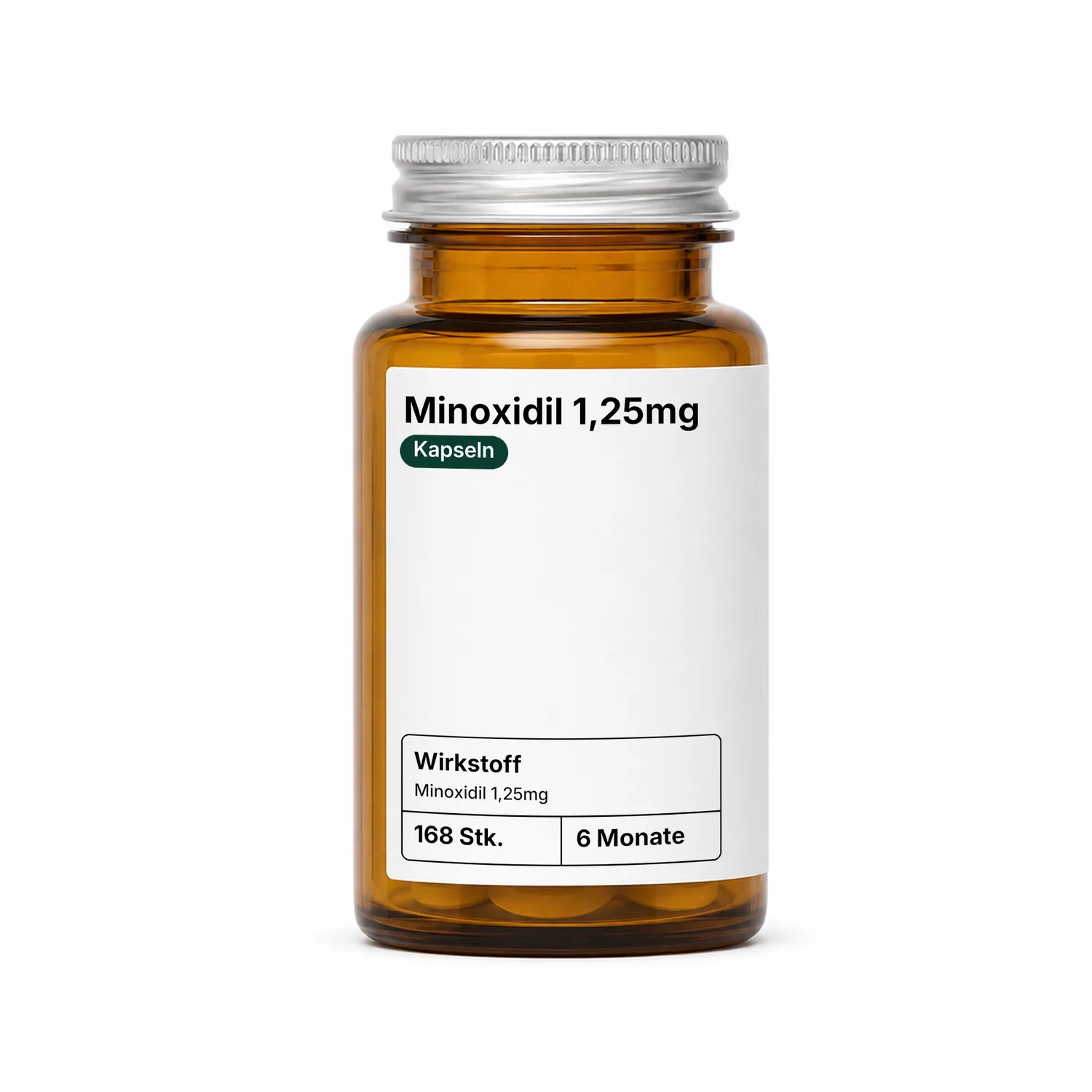 Capsule: minoxidil 1.25mg