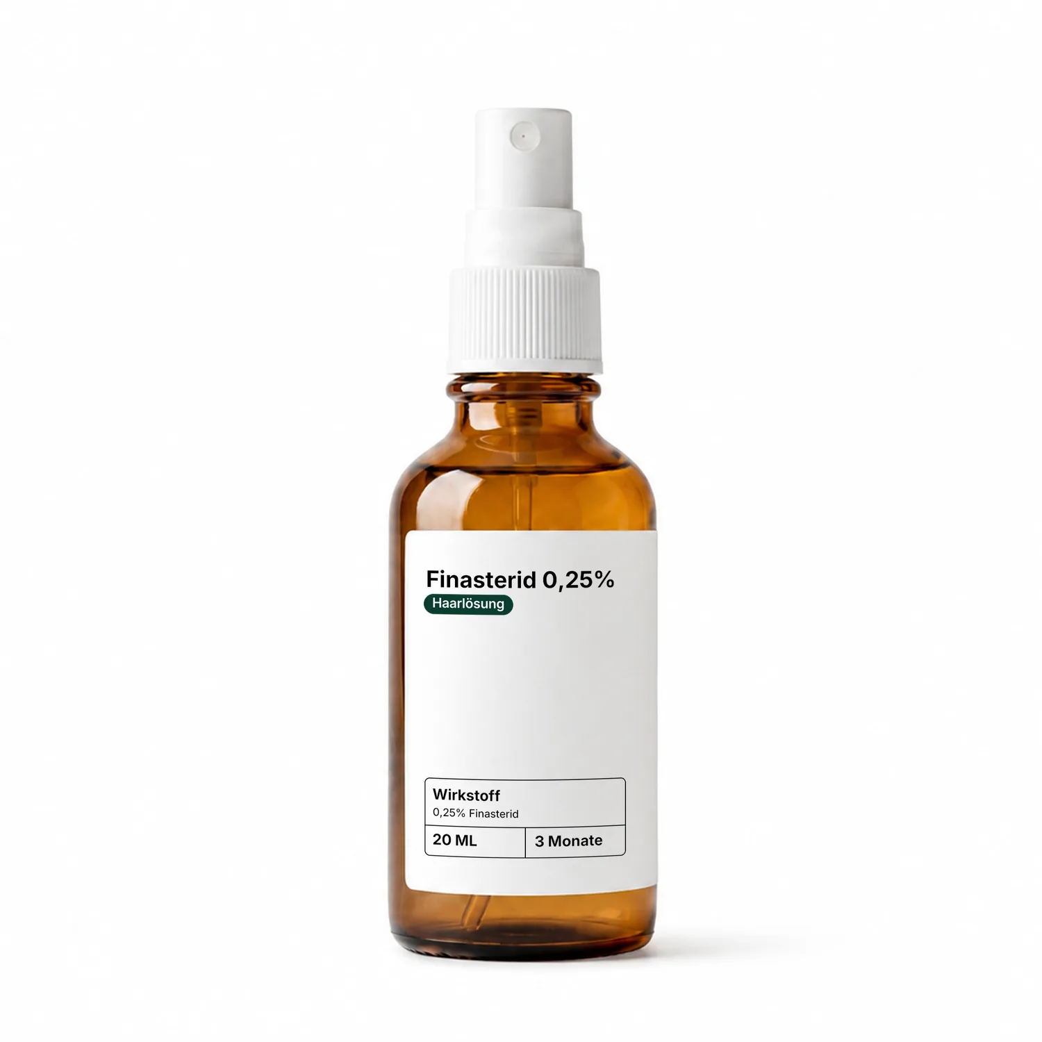 Spray: finasteride 0.25%