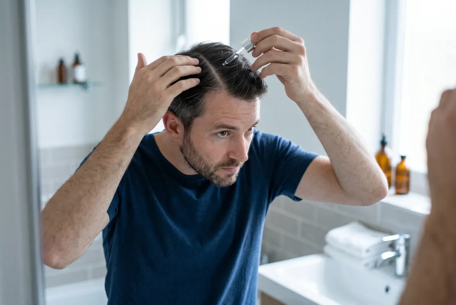Topische Haarausfall-Lösung richtig auftragen: Anleitung für Spray und Pipette